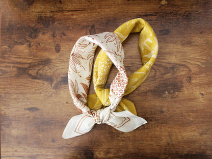 Leopard, and the Sun Bandana Scarf (Mustard) Bandana Scarf