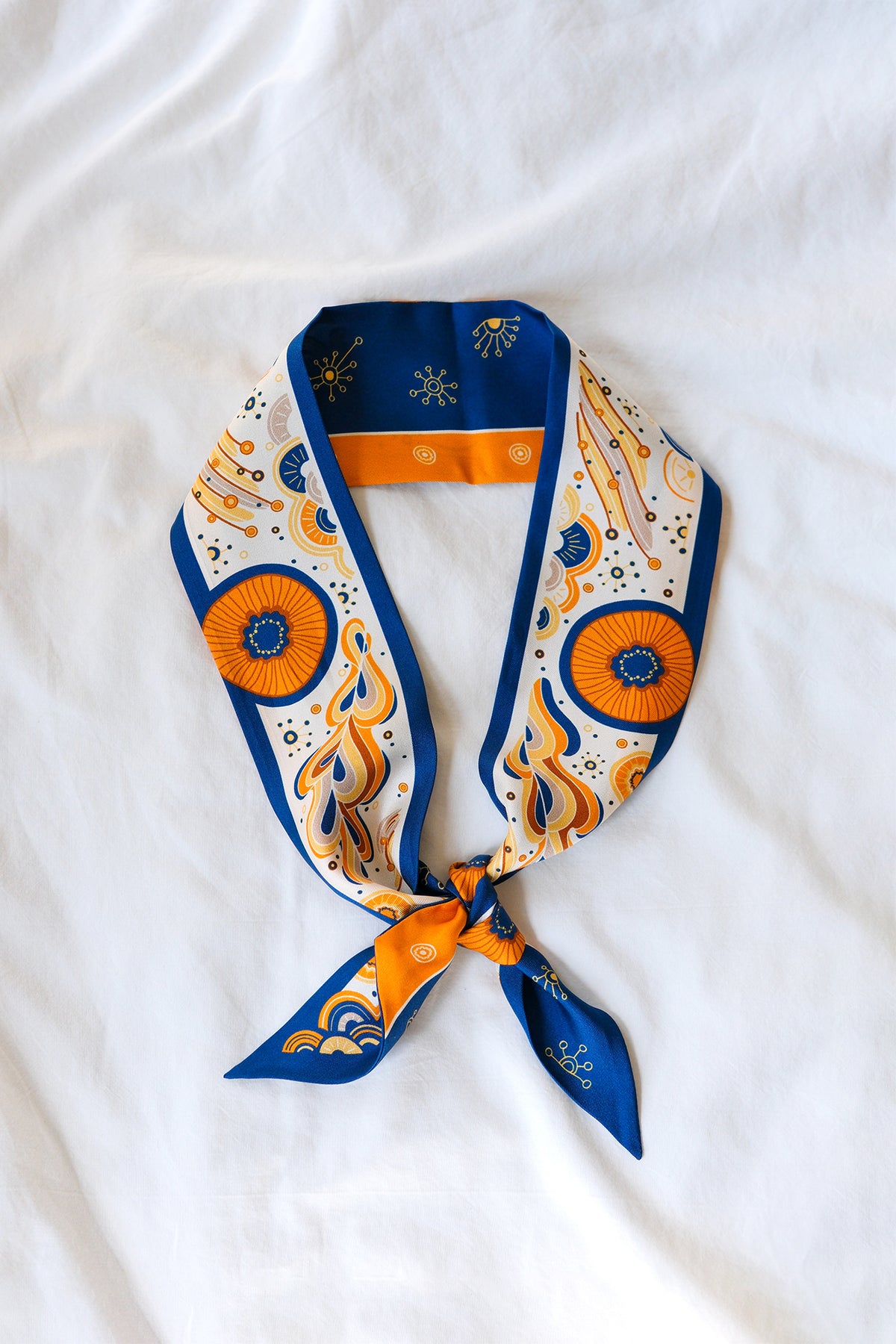 Ocean Art Silk Twilly