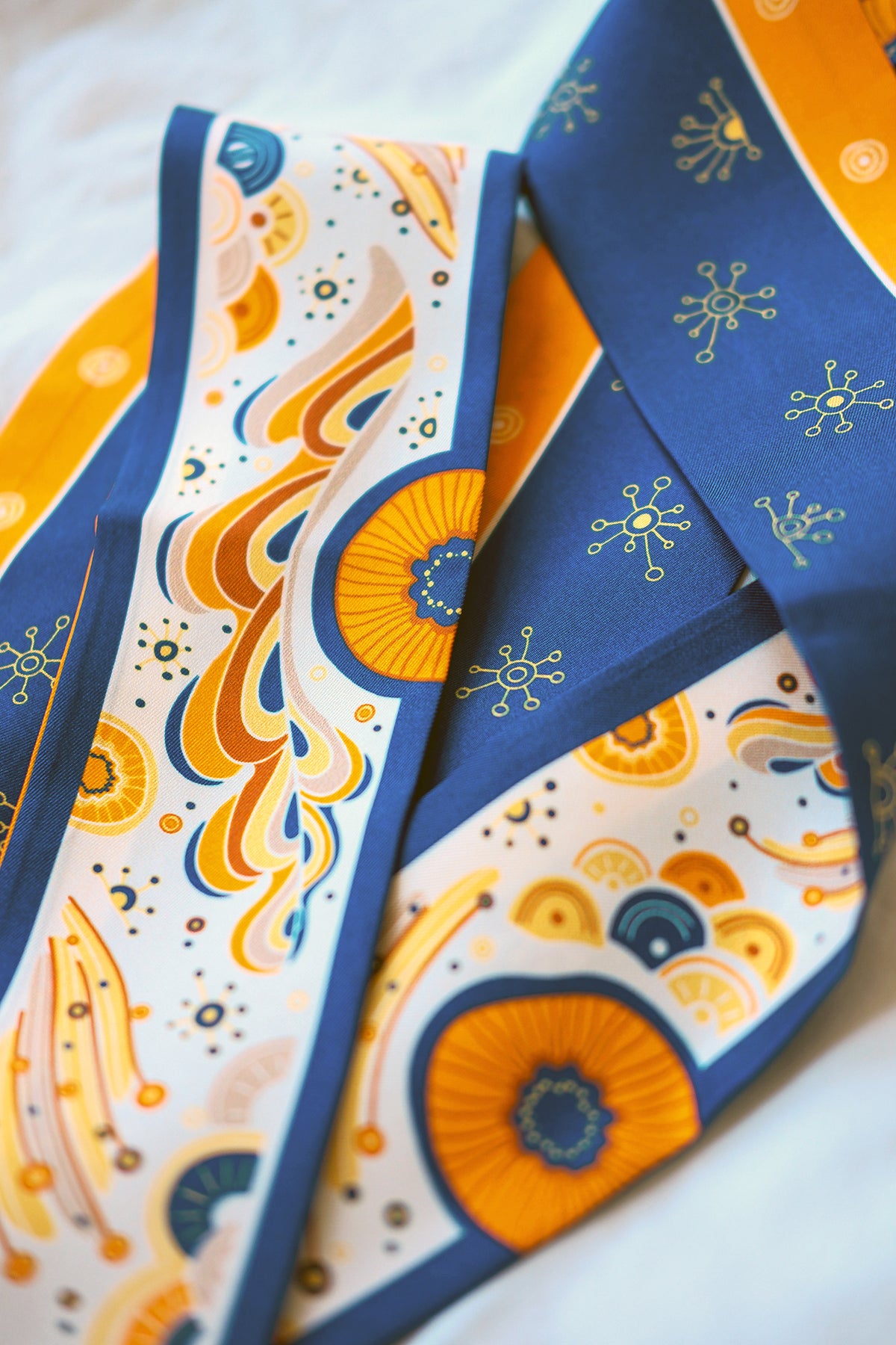 Ocean Art Silk Twilly