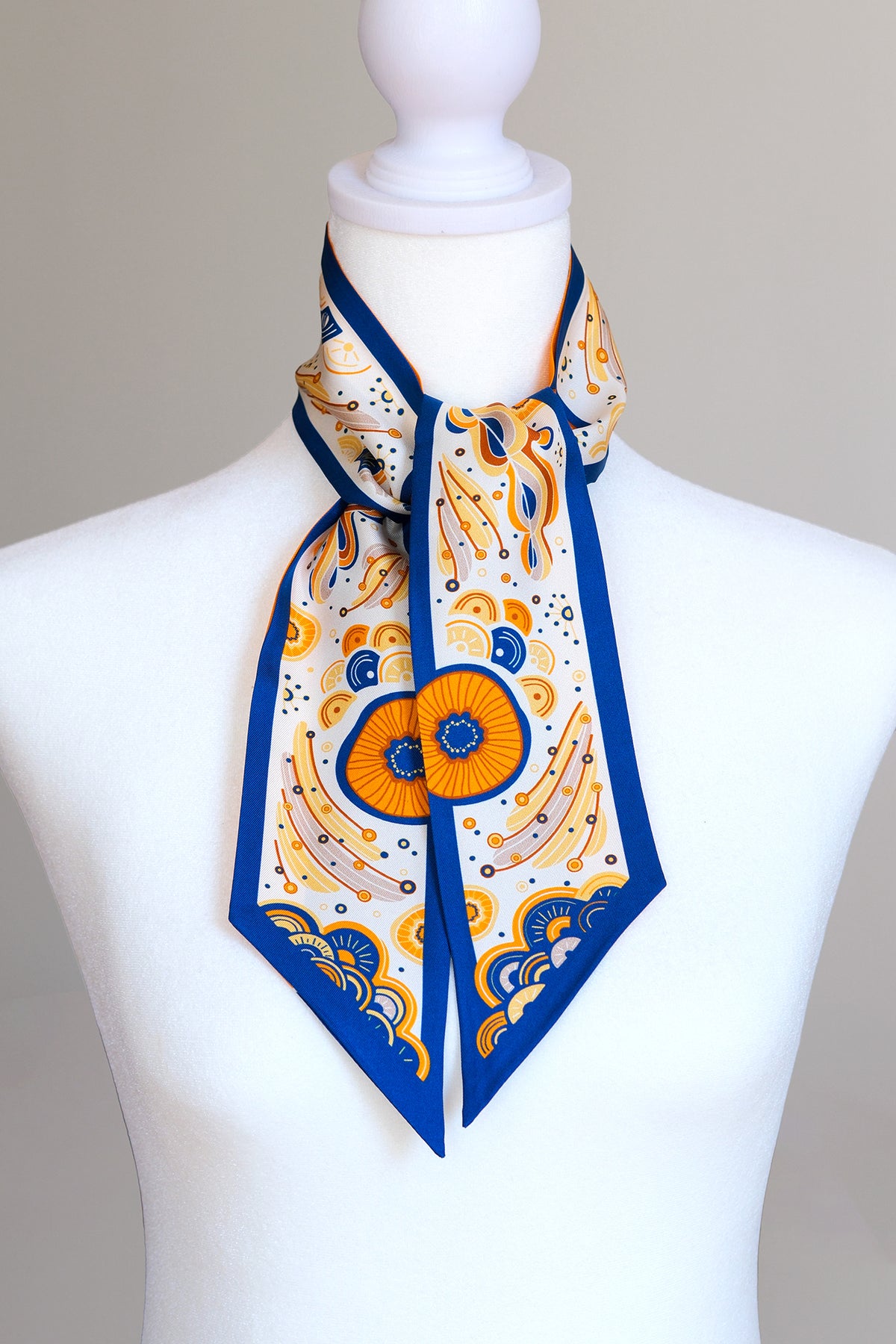 Ocean Art Silk Twilly