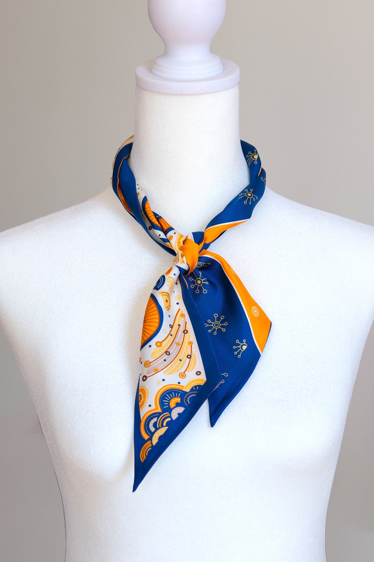 Ocean Art Silk Twilly