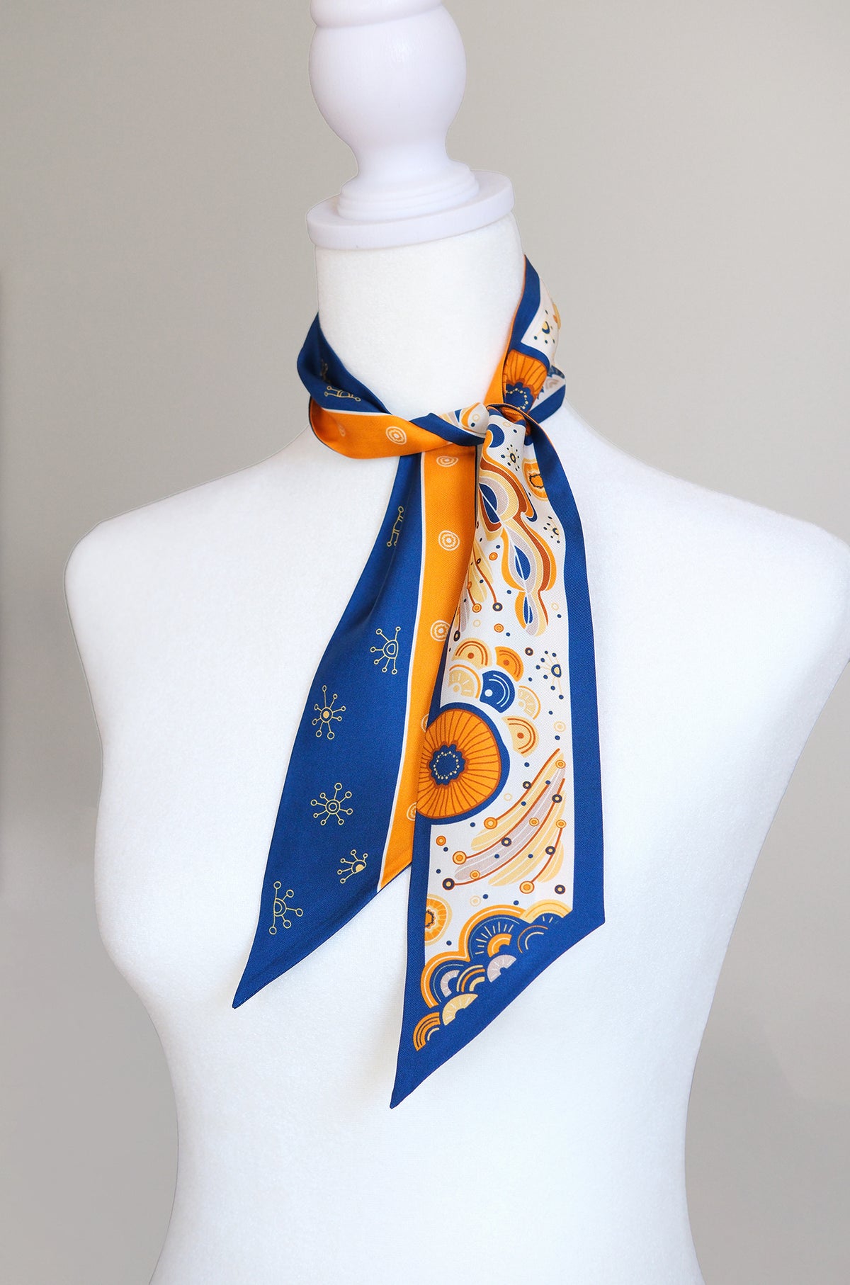 Ocean Art Silk Twilly