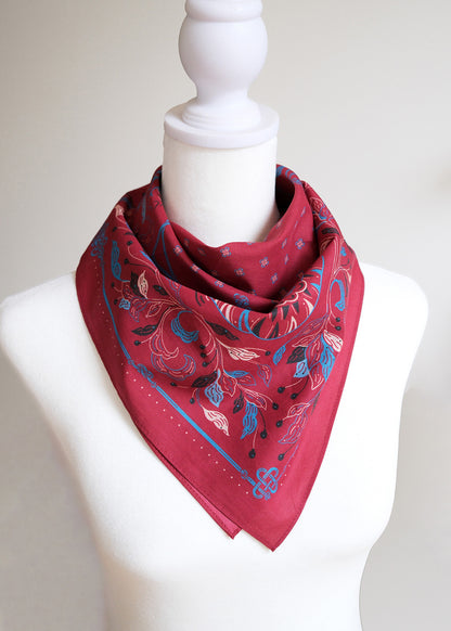 Bold Tones — Tiger, Butterfly & Turtle Bandana Set of 3 — Korean Knot Art Collection