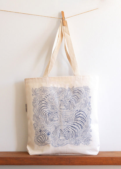 Tiger Canvas Tote Bag