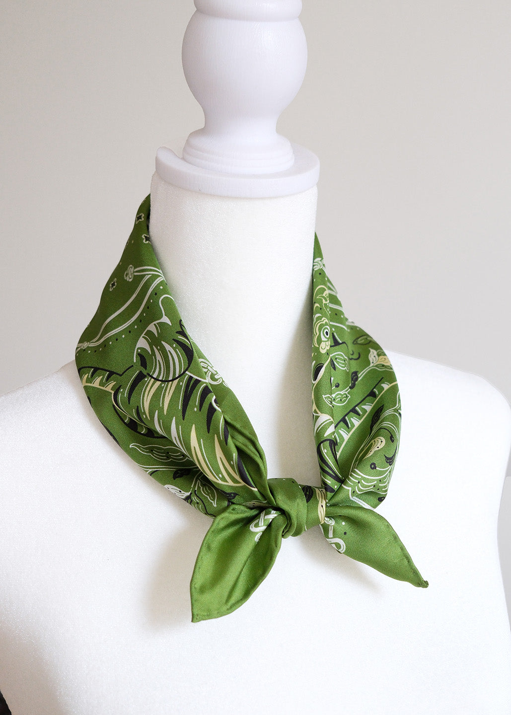 Guardian Tiger Silk Twill Scarf — Korean Knot Art Collection