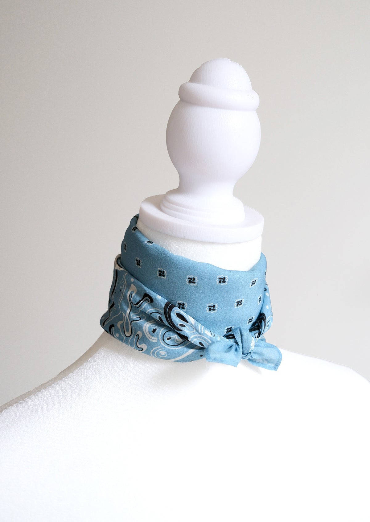 Timeless Turtle Bandana (Dusty Blue) — Korean Knot Art Collection