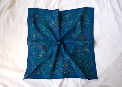 Timeless Turtle Bandana (Sea Blue) — Korean Knot Art Collection