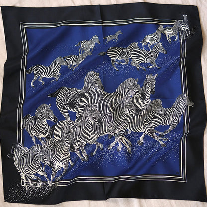 Zebra Silk Twill Scarf