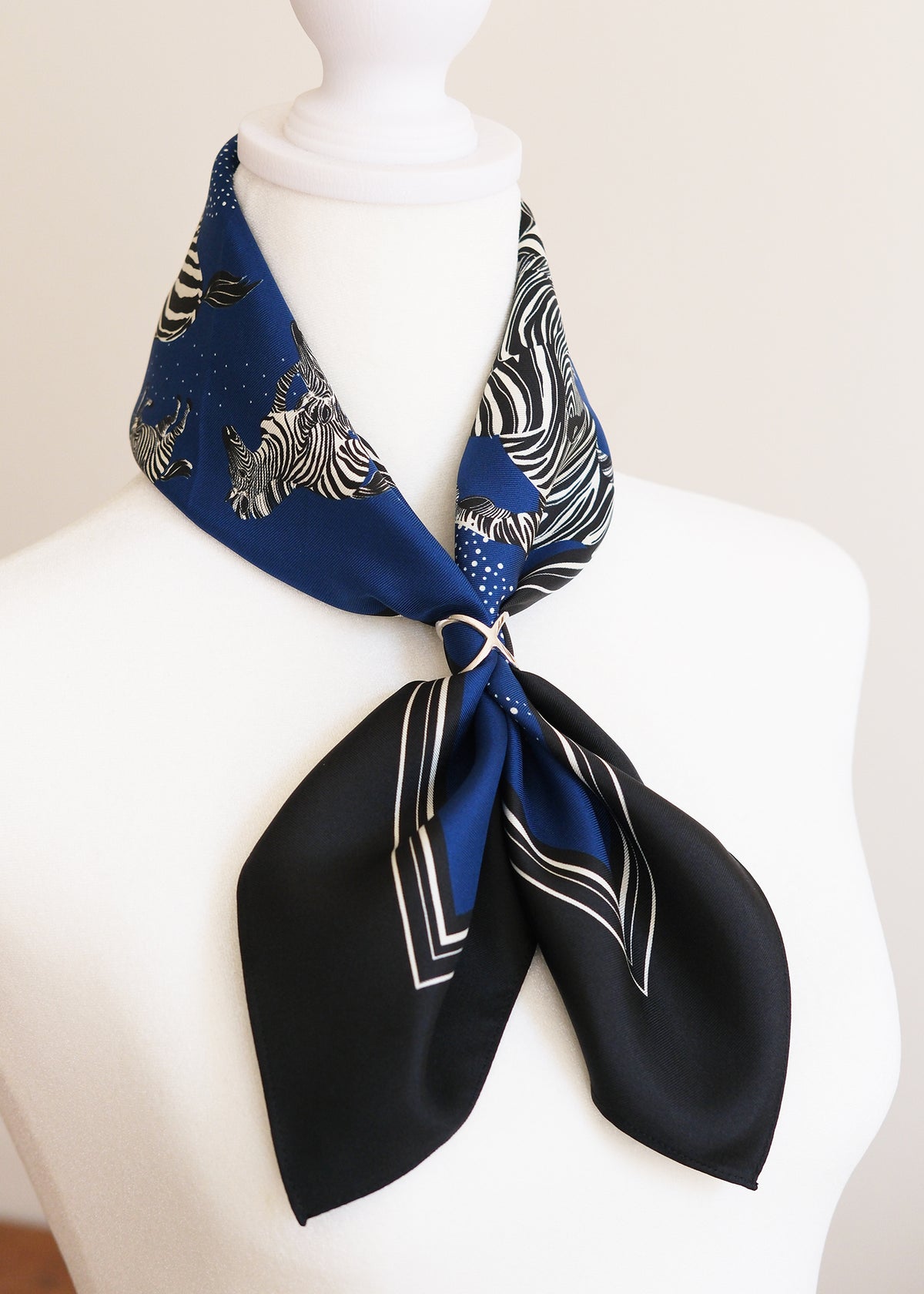 Zebra Silk Twill Scarf