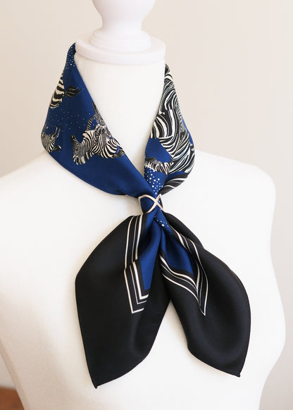 Zebra Silk Twill Scarf
