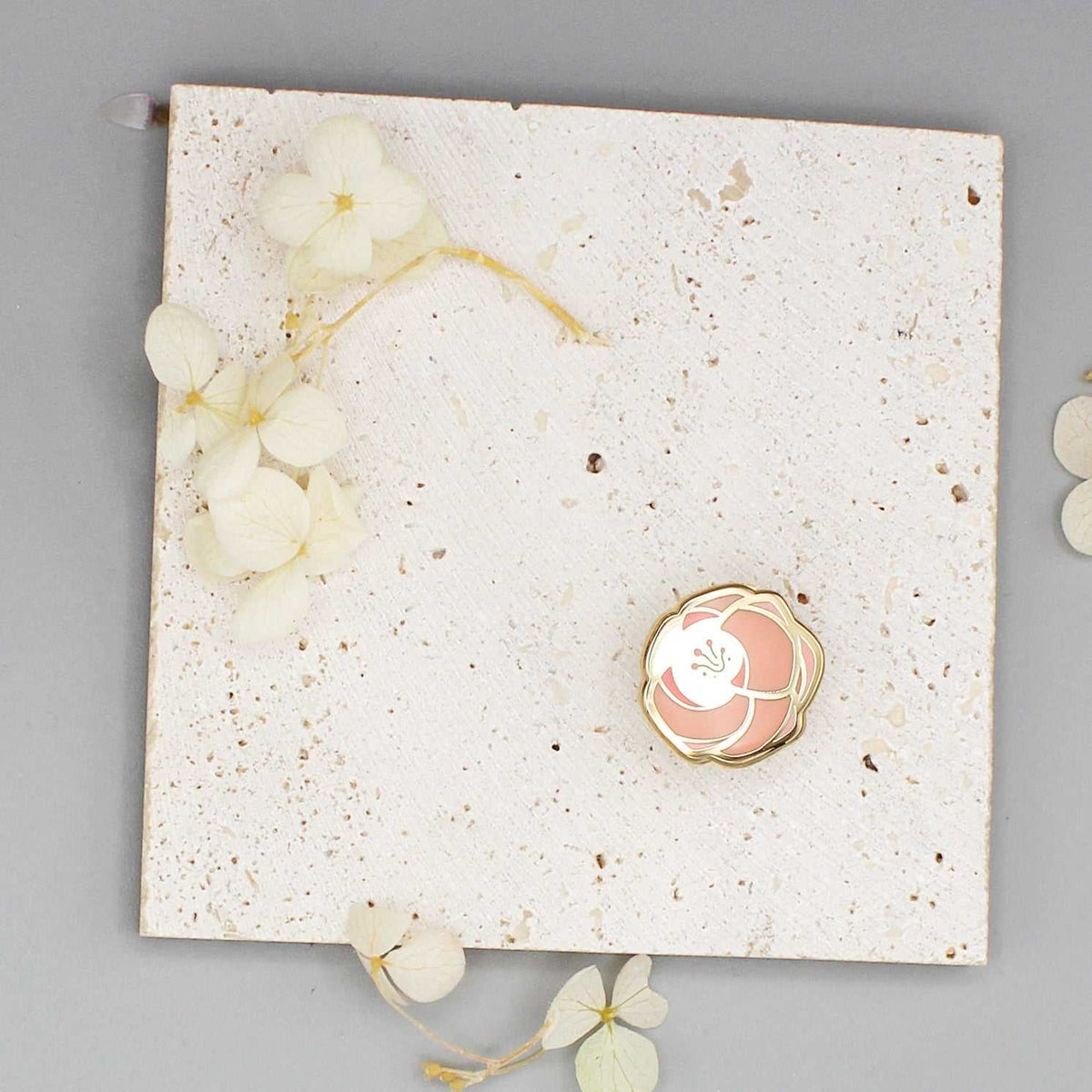Rose Enamel Pin Set (pink+black) Brooches & Lapel Pins