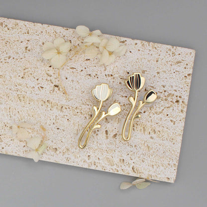Peony Enamel Pin (off-white) Brooches & Lapel Pins