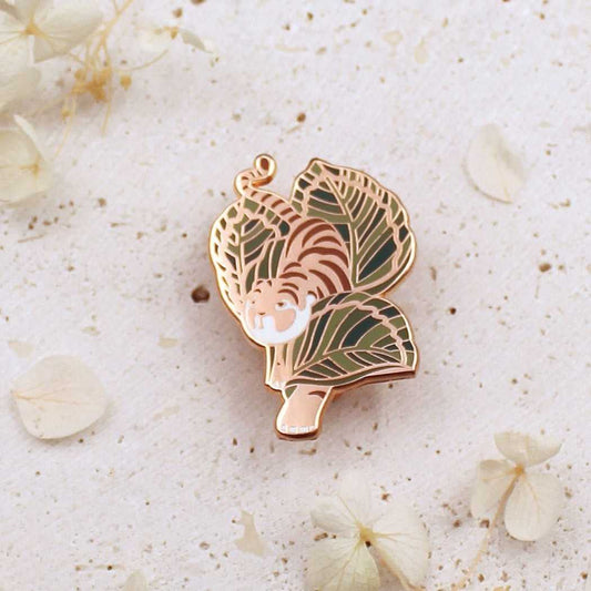 Tiger, Calathea Enamel Pin Brooches & Lapel Pins