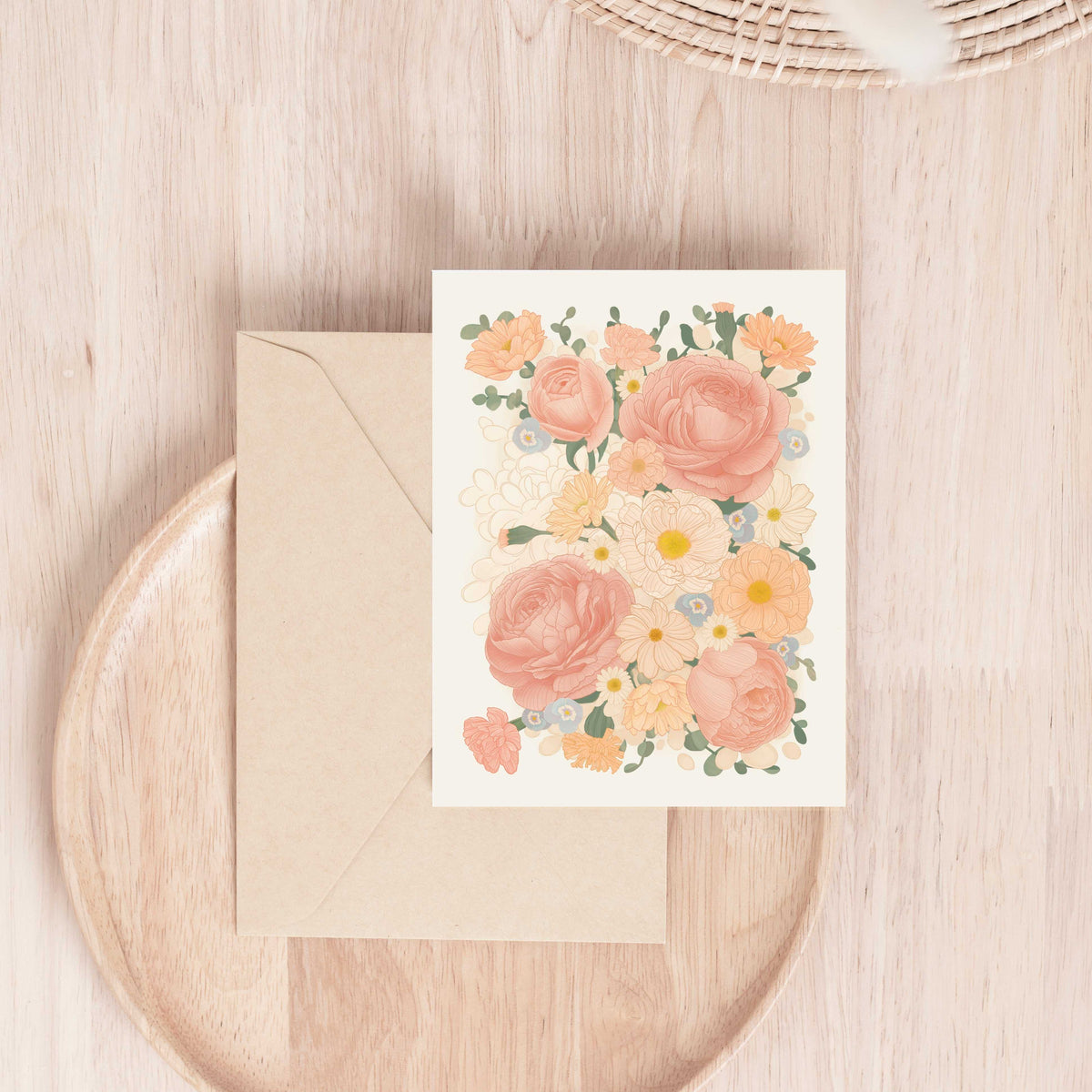the "Bouquet" Greeting card Greeting & Note Cards