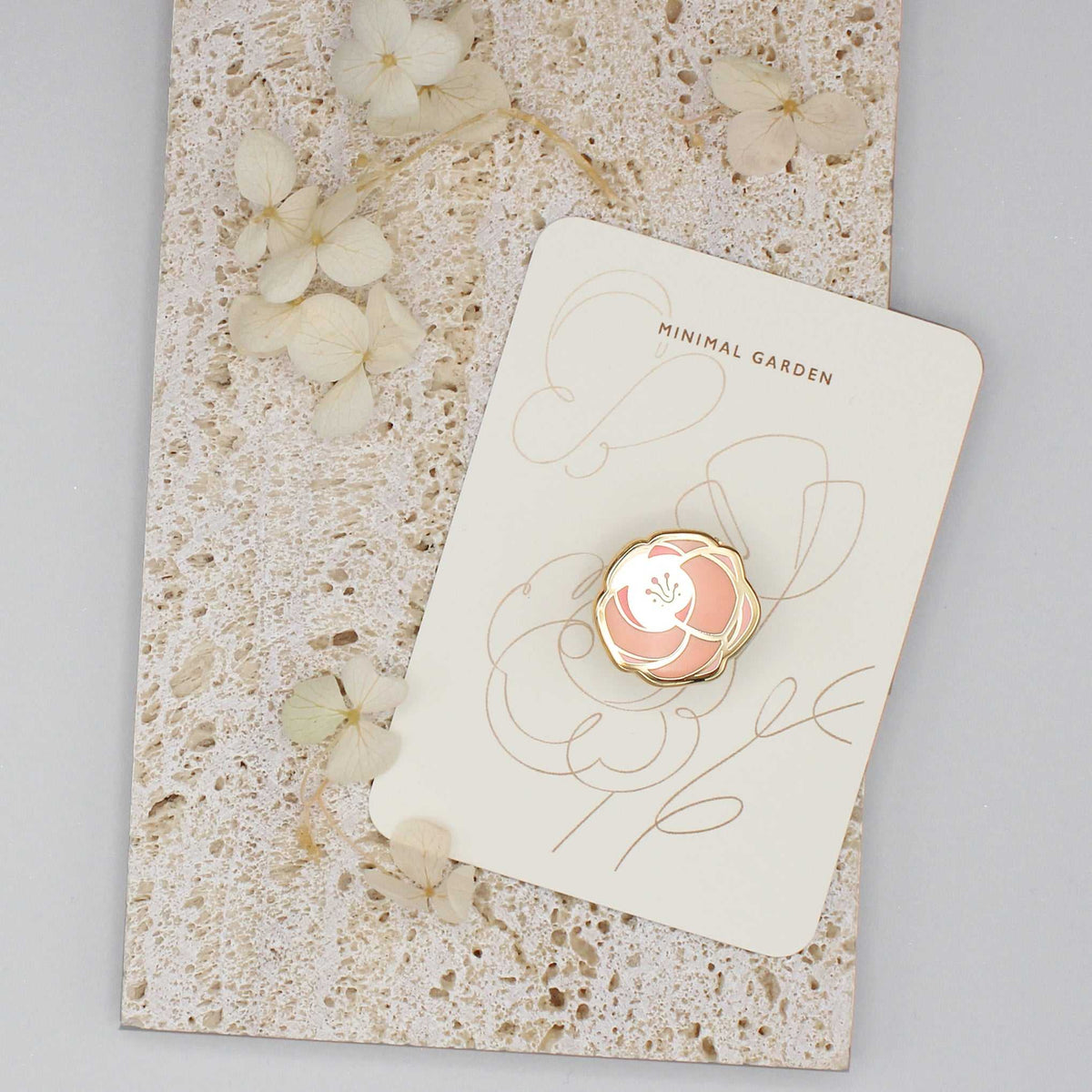 Rose Enamel Pin Set (pink+black) Brooches & Lapel Pins