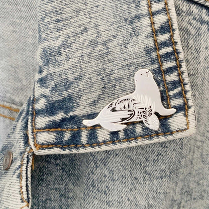 Sea Lion Enamel Pin Brooches & Lapel Pins