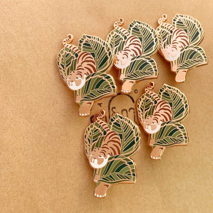 Tiger, Calathea Enamel Pin Brooches & Lapel Pins