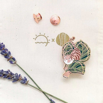 Tiger, Calathea Enamel Pin Brooches & Lapel Pins