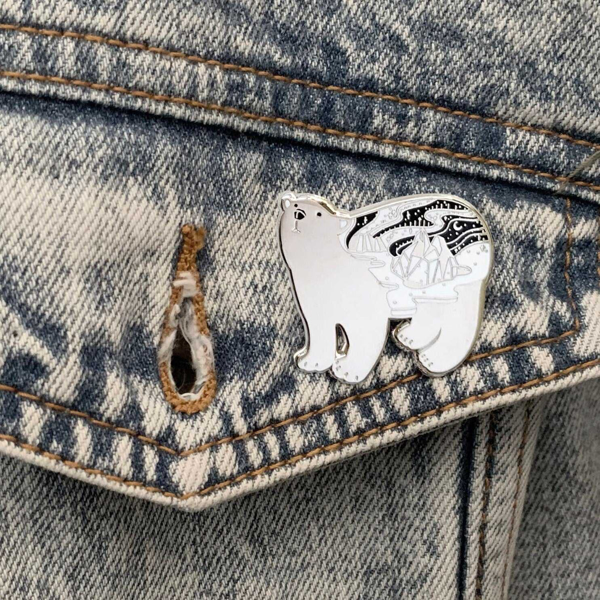 Polar Bear Enamel Pin Brooches & Lapel Pins