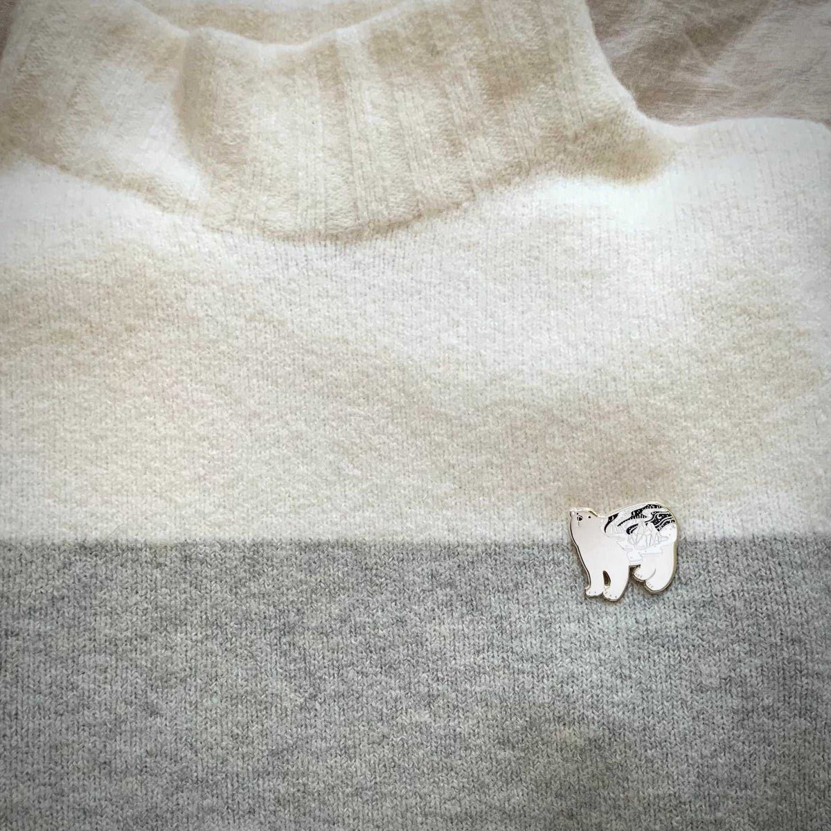 Polar Bear Enamel Pin Brooches & Lapel Pins