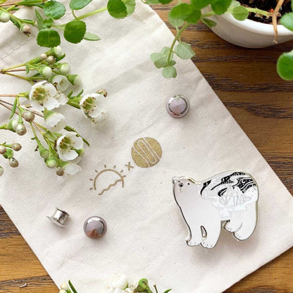 Polar Bear Enamel Pin Brooches & Lapel Pins