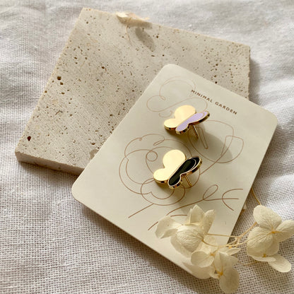 Butterfly Enamel Pin Set (violet+black) Brooches & Lapel Pins