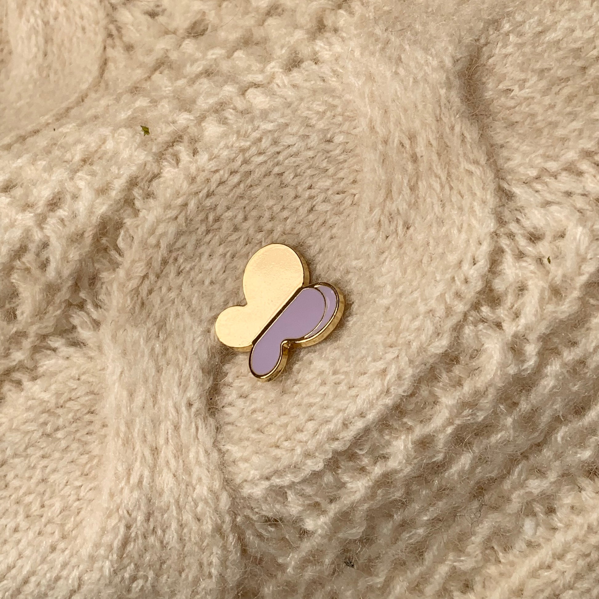 Butterfly Enamel Pin (Violet) Brooches & Lapel Pins