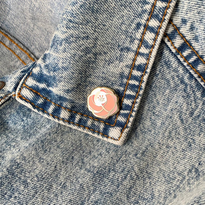 Rose Enamel Pin Set (pink+black) Brooches & Lapel Pins