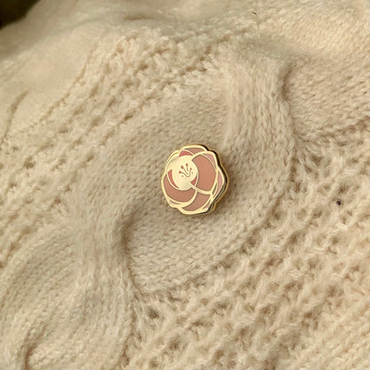 Rose Enamel Pin Set (pink+black) Brooches & Lapel Pins
