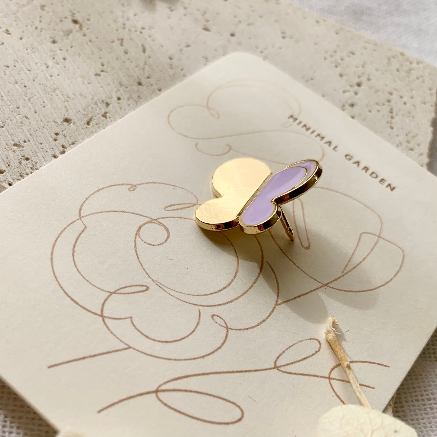 Butterfly Enamel Pin (Violet) Brooches & Lapel Pins