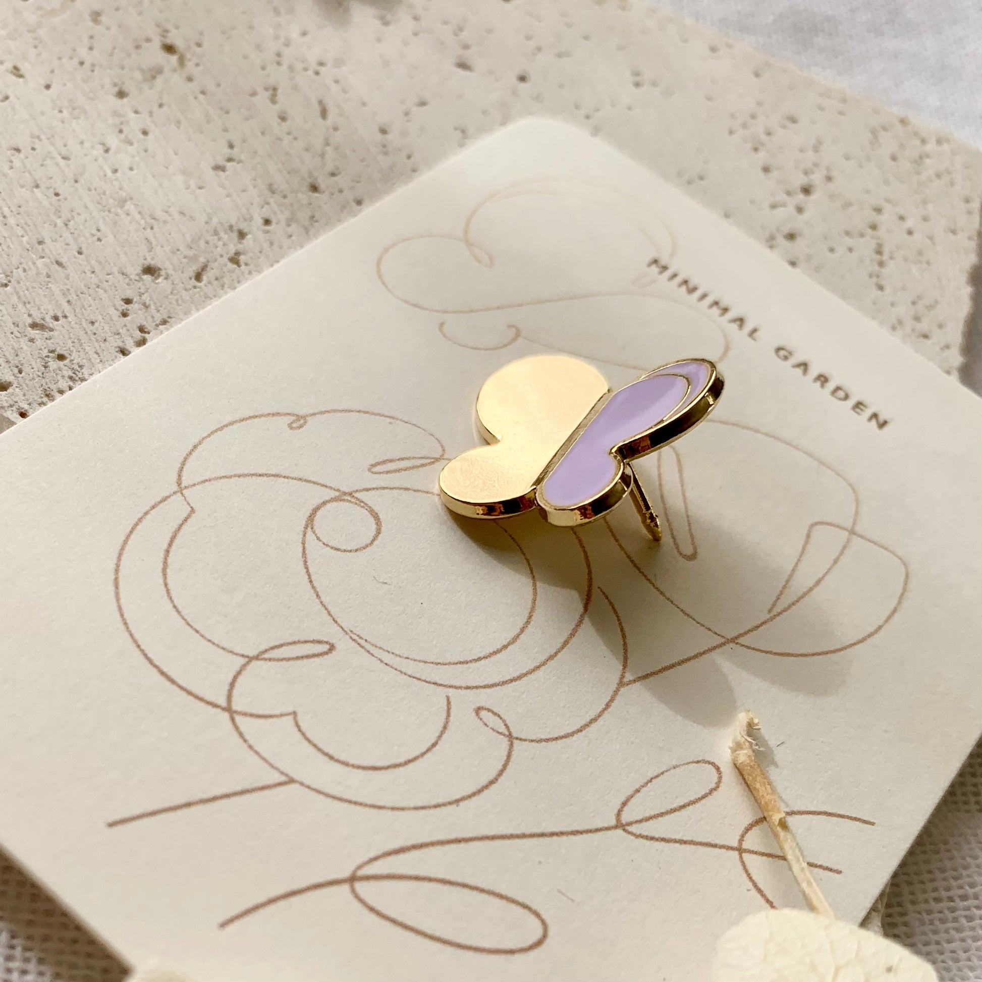 Butterfly Enamel Pin (Violet) Brooches & Lapel Pins