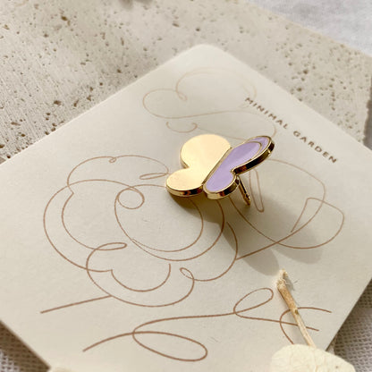 Butterfly Enamel Pin (Violet) Brooches & Lapel Pins