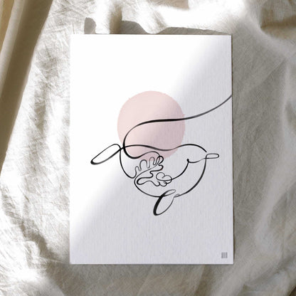 Narwhal enamel keyring + Postcard Set Keychains