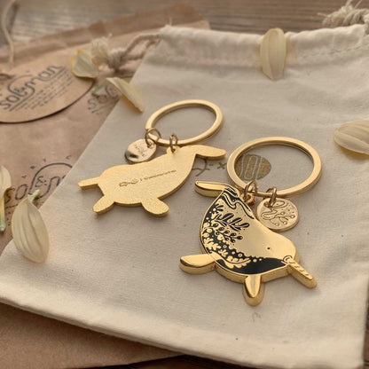 Narwhal Enamel Keychain + Pin Set Keychains