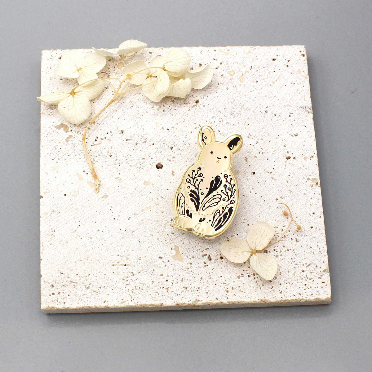 Rabbit Enamel Keychain + Pin Set (Pygmy Rabbit) Keychains