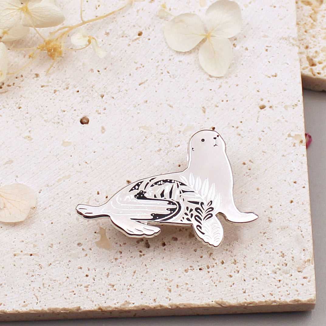 Sea Lion Enamel Pin Brooches & Lapel Pins