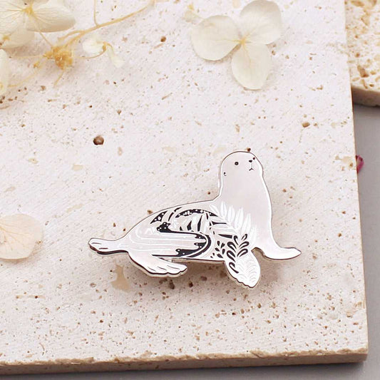 Sea Lion Enamel Pin Brooches & Lapel Pins