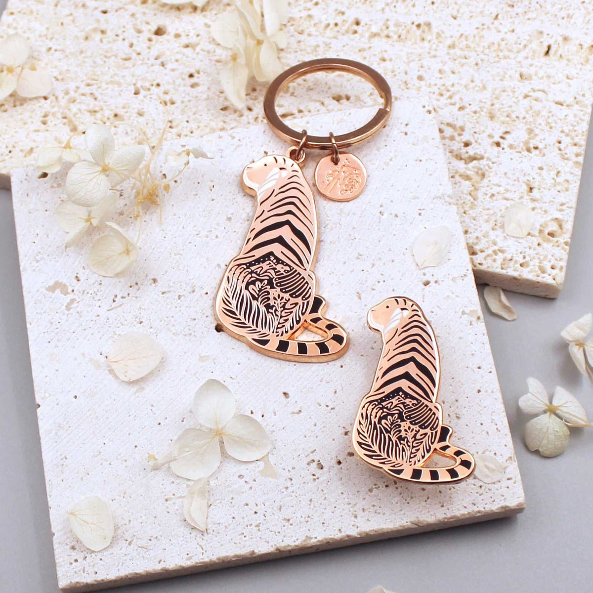Tiger Enamel Pin (Sunda Tiger) Brooches & Lapel Pins
