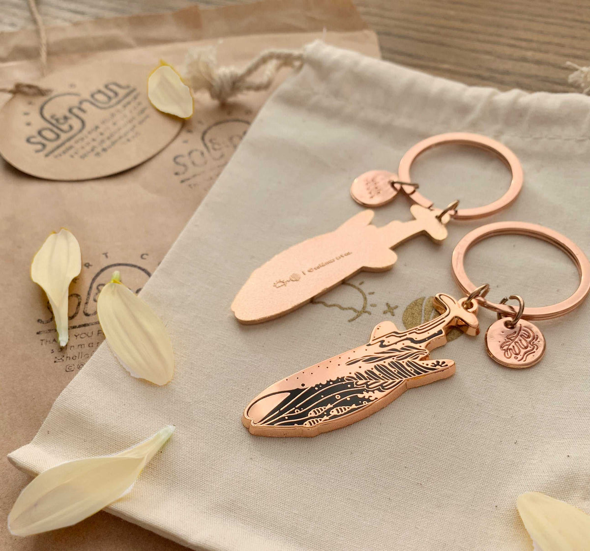 Whale Shark Enamel Keychain + Pin Set Keychains