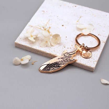 Whale Shark Enamel Keychain + Pin Set Keychains